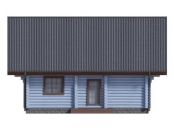 Дом 9 х 9 с мансардой из бревна