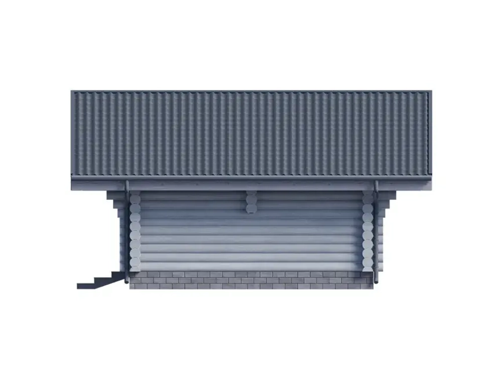 Одноэтажная современная баня 6 х 9