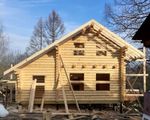 Баня 1531 с мансардой в апреле 2025года. Бревно 240мм
