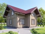 Современные дома из оцилиндрованного бревна сруба