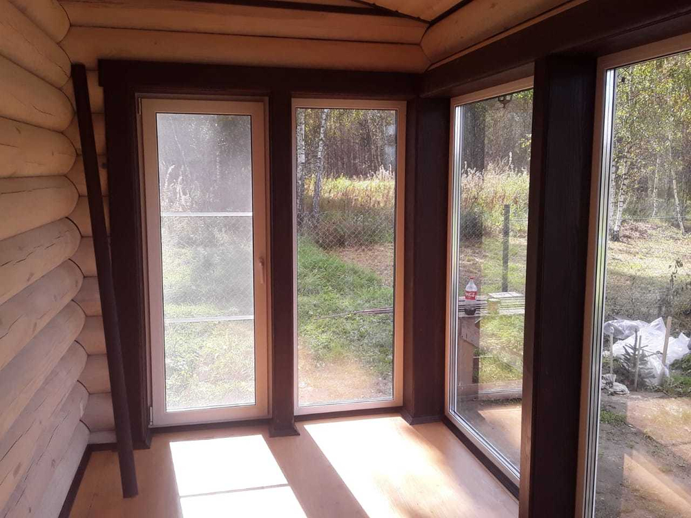 сентябрь 2021 - #971 монтаж окон пвх, отделка проемов с покраской, монтаж полов, потолков