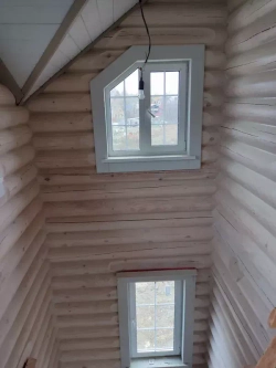 #902  установка дверей в срубе