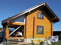 Баня-дом из сруба #641 в 2016 году