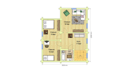 планировка #816 мансарда