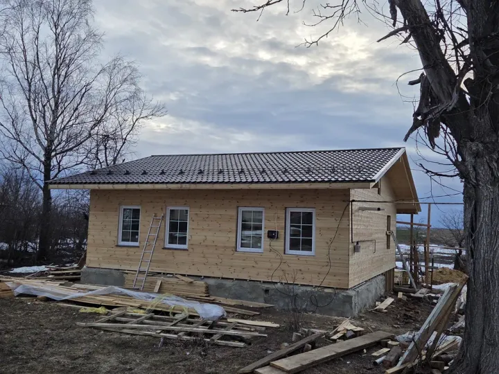 Реконструкция сруба 1584 в апреле 2026