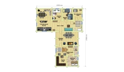 Одноэтажная баня из бревна