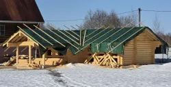 Строительство бани #1567 в январе 2026
