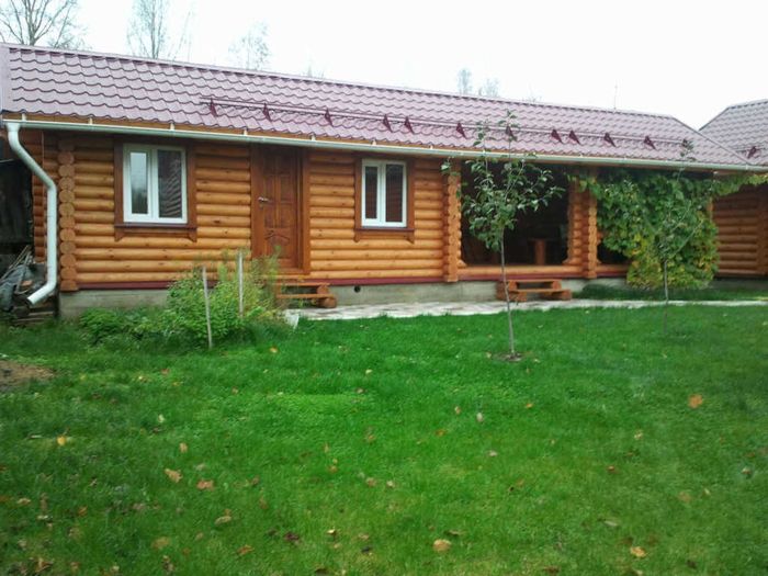 Проект и сруб бани с хозблоком и беседкой 2