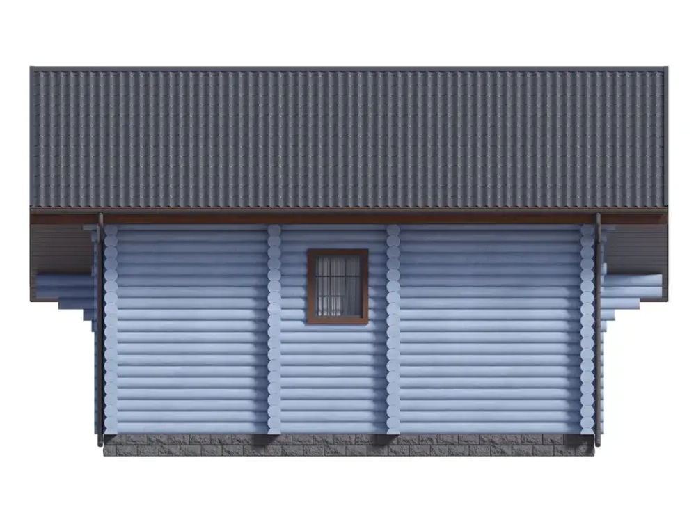 Дом 9 х 9 с мансардой из бревна