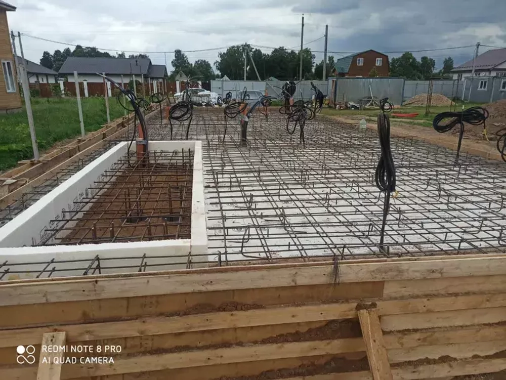 #1376 устройство фундамента бани в июле 2023