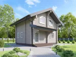 Гостевые или дачные дома-срубы с мансардой