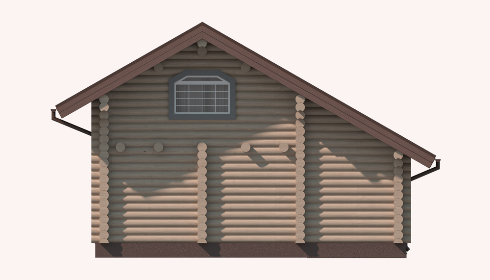 проект дома-бани  из бревен #1132