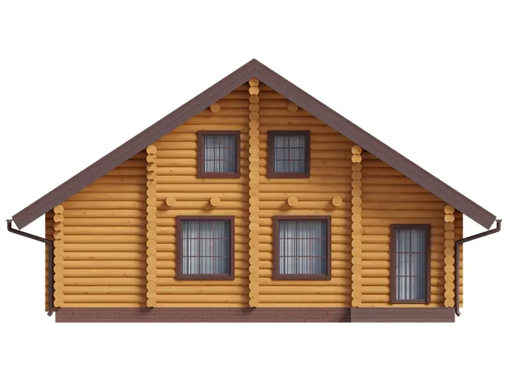 Дачный деревянный дом 6 х 10 с парной