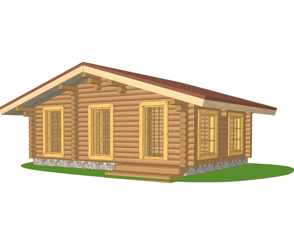 Банька или домик в стиле шале #1214