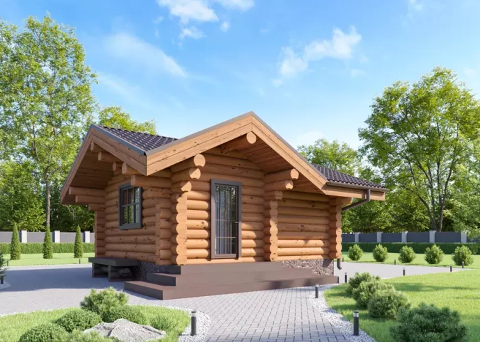 Баня 5 х 6 из бревна