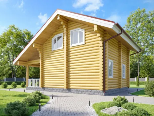 Деревянный дачный дом