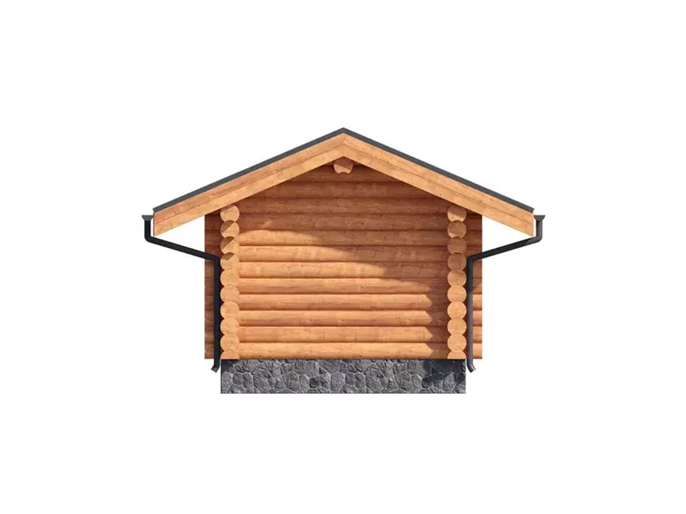 Небольшие баньки из бревна