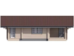 Бани с комнатой и террасой