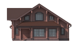 дом из бревна по проекту #1149