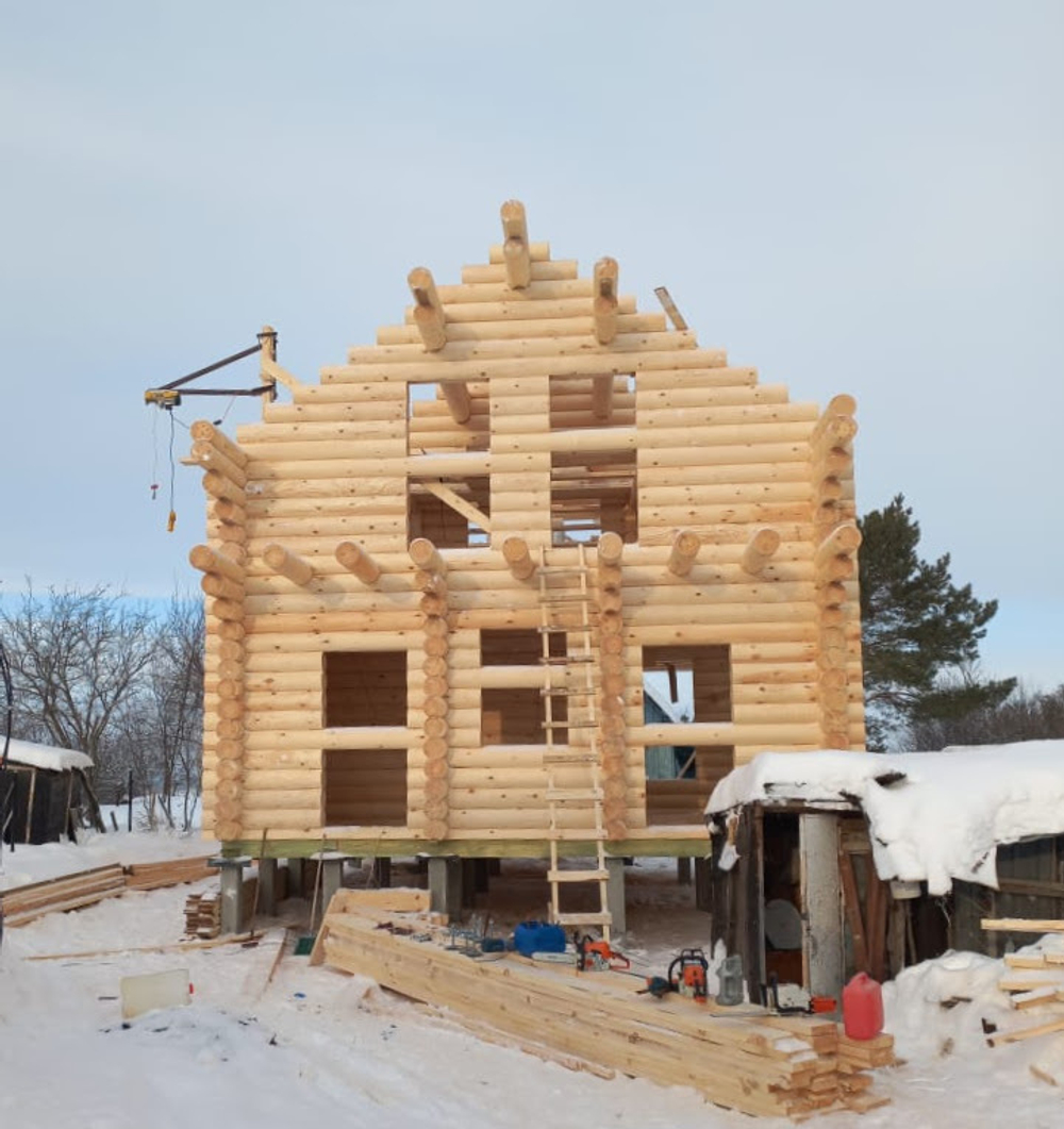 #1194 начинаем монтаж постоянной стропильной системы январь 2022