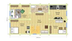 Большие дома 200 м² с парной из бревна под усадку