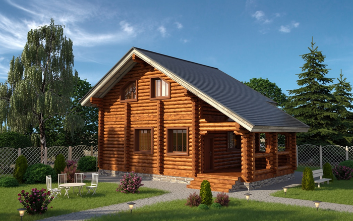 Дома с парной и балконом 1