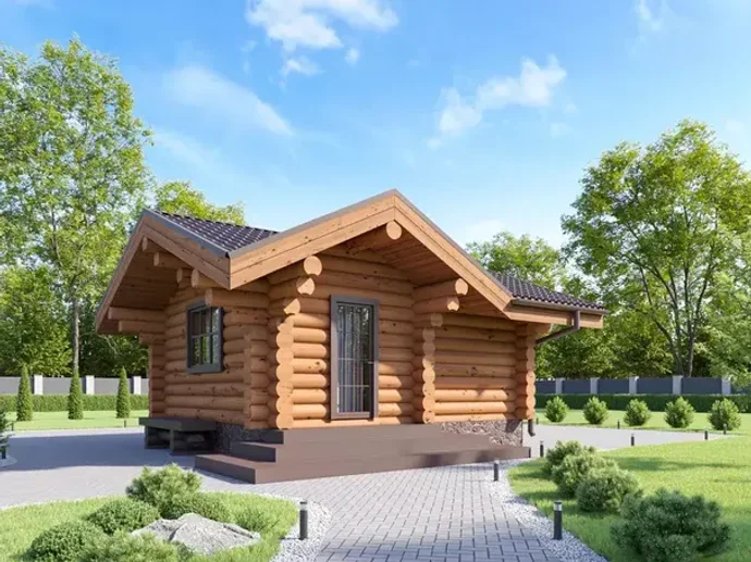 Баня 5 х 6 из бревна: образец в Отраде