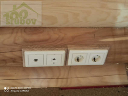 Сруб-коттедж 848: обсада (окосячка), окна, двери, водосточная система, фундамент винтовые сваи