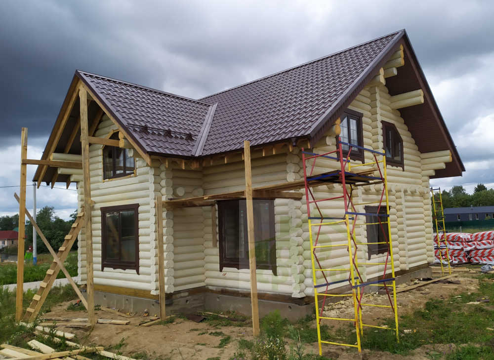 Срубы домов с мансардой 633 под усадку и отделка под ключ