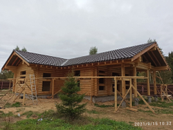 Металлочерепица МеталлПрофиль  Монтекристо-M (PURMAN-20-RR32-0,5 мм) #1178