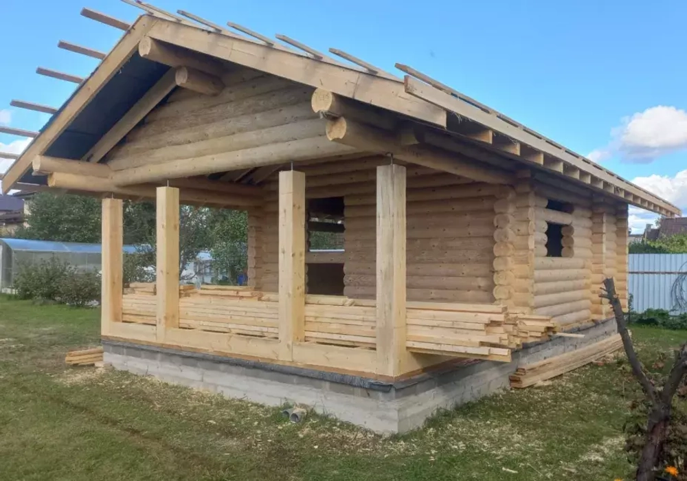 баня #1398: сборка под усадку в сентябре 2023 года