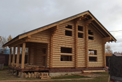 октябрь 2021 - проект бани #1185. монтаж металлочерепицы