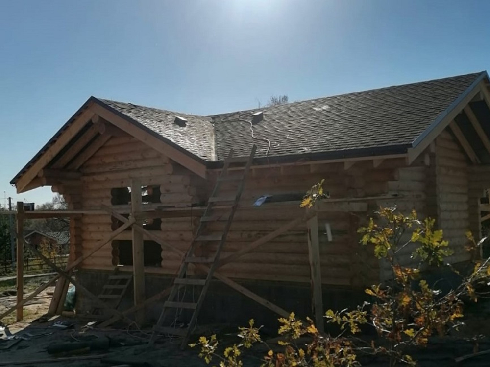 Строительство бани #1417 в октябре 2024