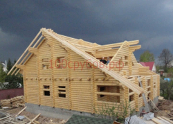 Срубы проекты домов с эркером и вторым светом
