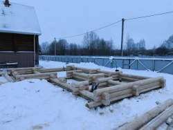 Строительство бани #1567 в январе 2026