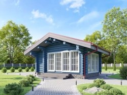 Беседка-барбекю одноэтажная