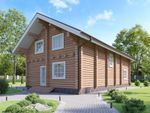 Большие дома 200 м² с парной из бревна под усадку