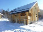 Срубы из бревен: загородные дома с мансардой по проекту 122 под усадку и под ключ