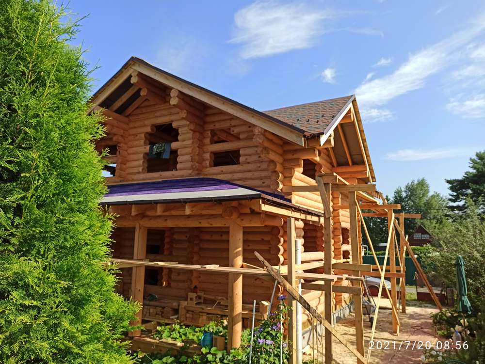 #983 монтаж гибкой черепицы Roofshield Черепица Премиум-Модерн Медный июль 2021