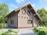 Баня c мансардой 9х9 из сруба