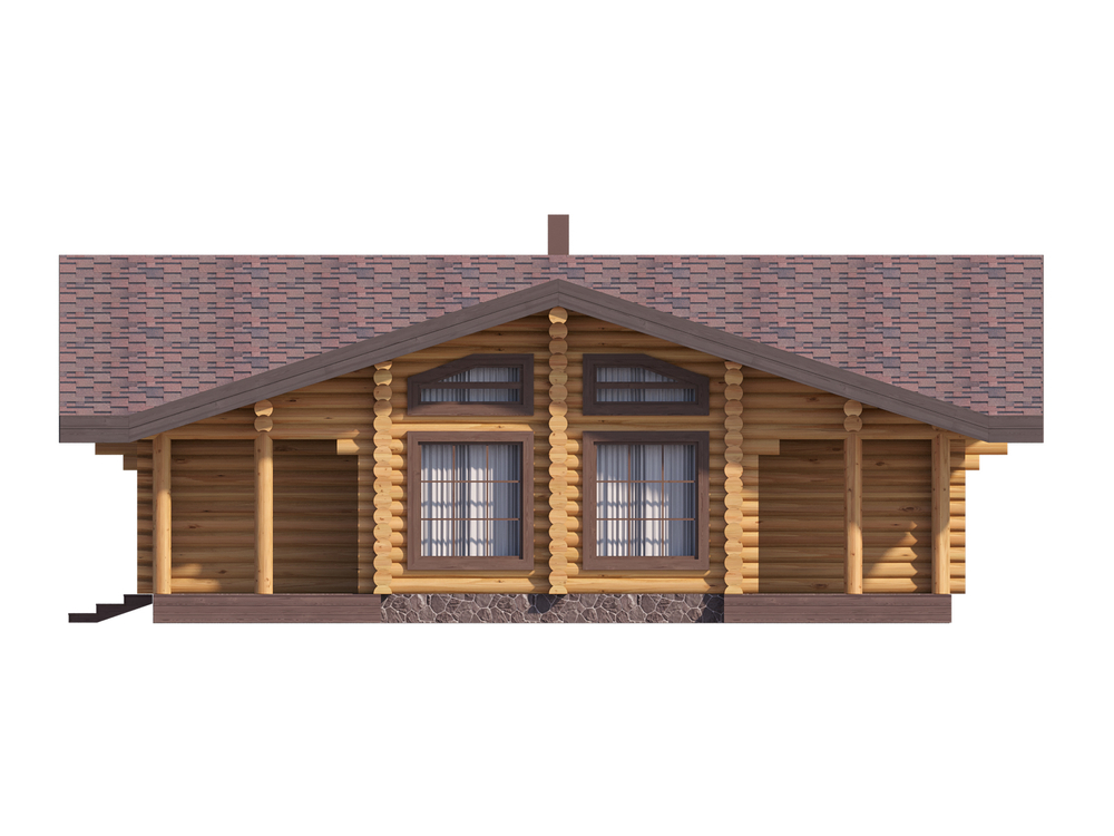 Проект дома-бани #1257 вид 2