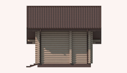 баня из бревен #1132