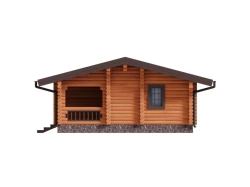 Загородные дома в стиле шале с террасой