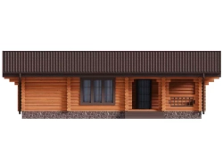 Загородные дома в стиле шале с террасой