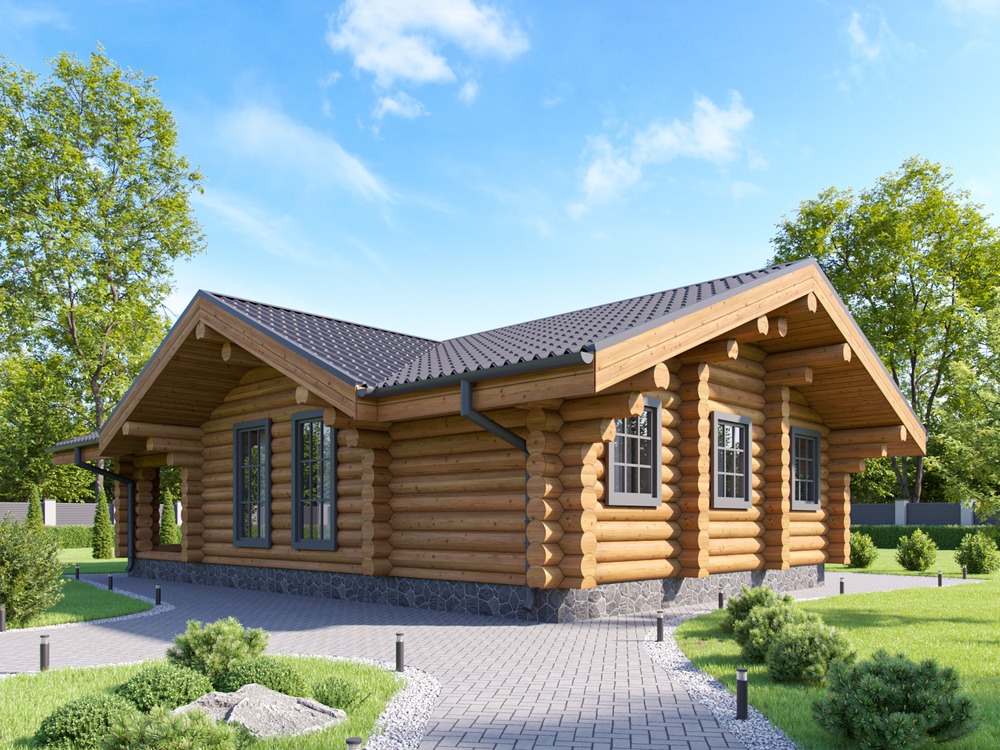 Дом-изба по проекту #1237