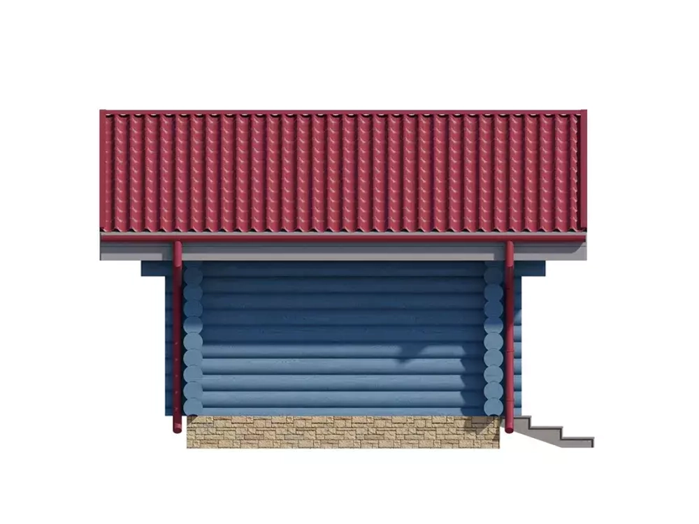 Беседка-барбекю одноэтажная