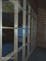 Сруб-коттедж 848: обсада (окосячка), окна, двери, водосточная система, фундамент винтовые сваи