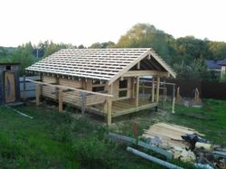 Баня с террасой фото