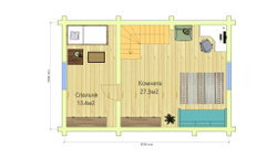 План мансарды #527