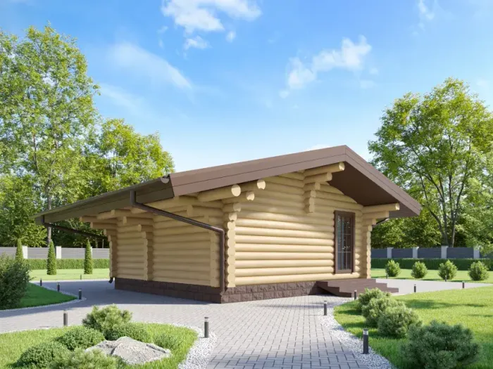 Бани с дровником